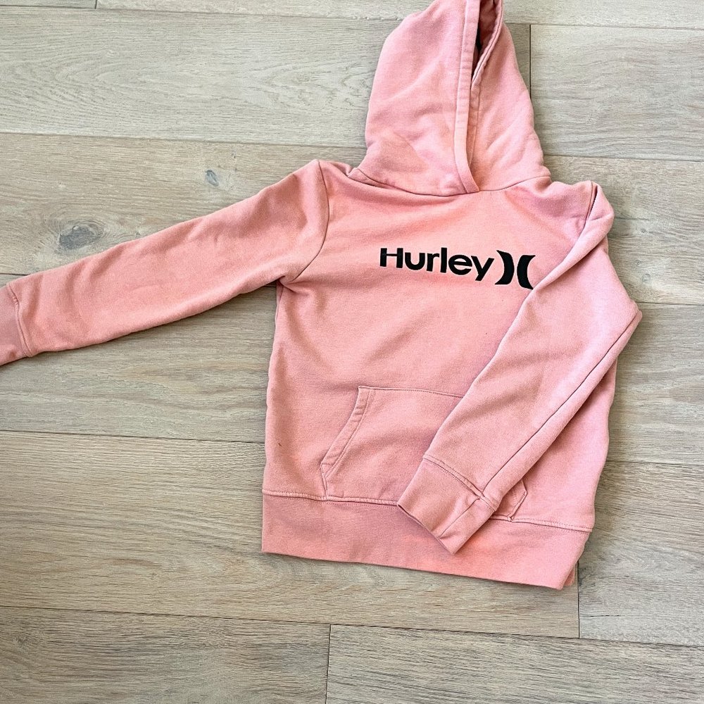 Girls Hurley pink hoodie